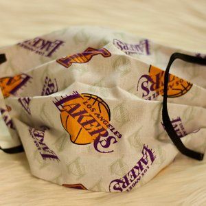 Los Angeles Lakers Face Mask, 100% cotton Washable